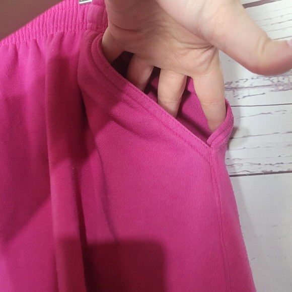 Vintage Adidas & French Navy Pink Sweatshirt & Jogger Set Womans Size Large - Picture 9 of 11